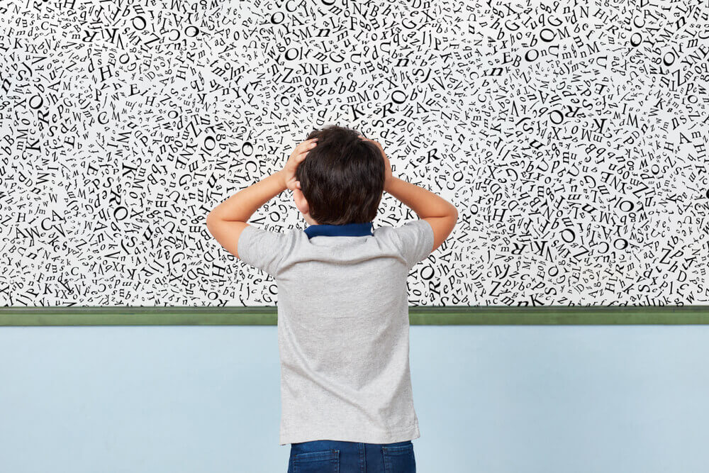 Child with dyslexia