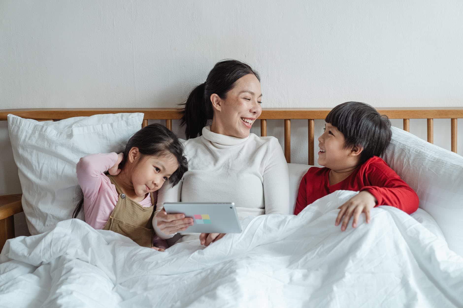 Parent helping their child to read