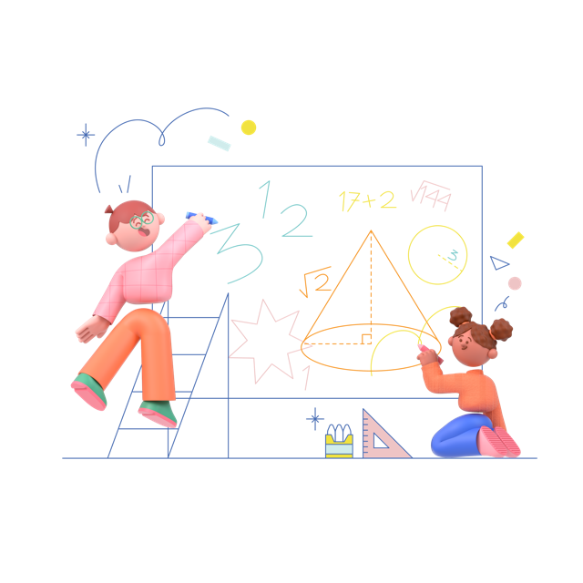 Illustration of children engaging in learning activities, highlighting concerns about reading abilities. Dyslexia test promotion by Dystech.